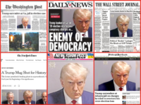 Donald Trump's Mugshot Dominates Front Page of Major Newspapers 