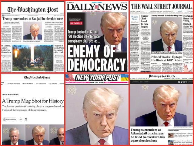 'Got What They Wanted': Trump's Mugshot Lands on Front Page - Vimarsana News