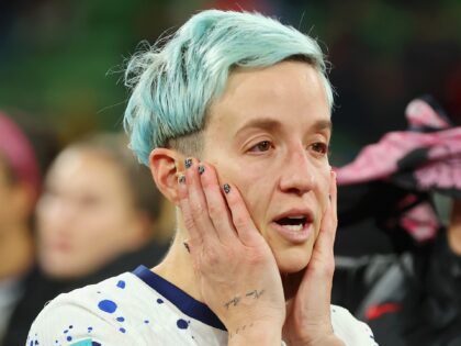MELBOURNE, AUSTRALIA - AUGUST 06: Megan Rapinoe of USA is dejected after their team was de