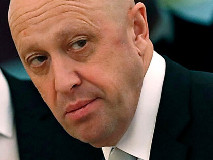Russian businessman Yevgeny Prigozhin is shown prior to a meeting of Russian President Vladimir Putin and Chinese President Xi Jinping in the Kremlin in Moscow, Russia, on July 4, 2017. A business jet en route from Moscow to St. Petersburg crashed Wednesday Aug. 23, 2023, killing all ten people on …