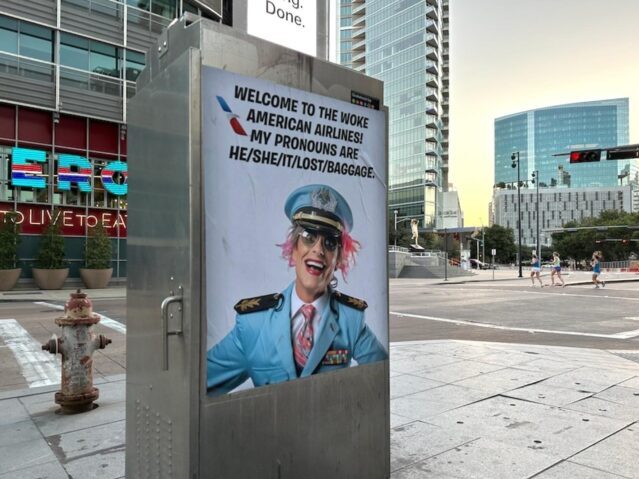 Street Artist Sabo Mocks American Airlines Wokeness: 'Your Middle Seat can Identify as a Window Seat' - Vimarsana News
