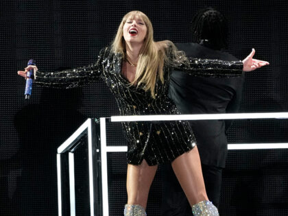 Taylor Swift performs during "The Eras Tour," Monday, Aug. 7, 2023, at SoFi Stad