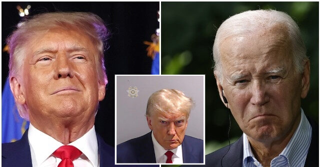 Poll: Donald Trump Leads Joe Biden Post-Mugshot