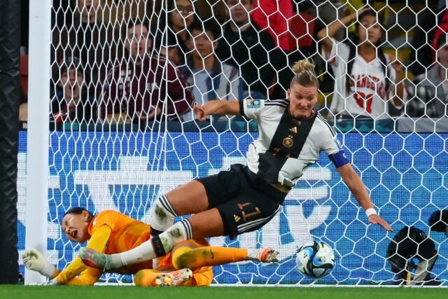 Alexandra Popp and Germany crashed out of the Women's World Cup after drawing 1-1 with Sou