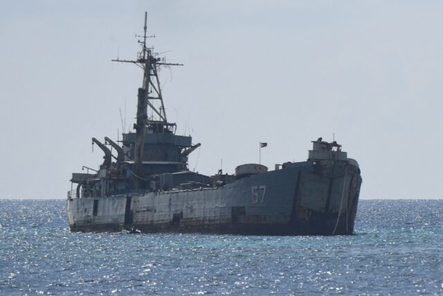 The BRP Sierra Madre was deliberately grounded in the late 1990s in an effort to check the
