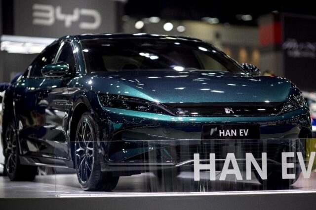 BYD will be one of the Chinese electric car manufacturers showing off its vehicles at the