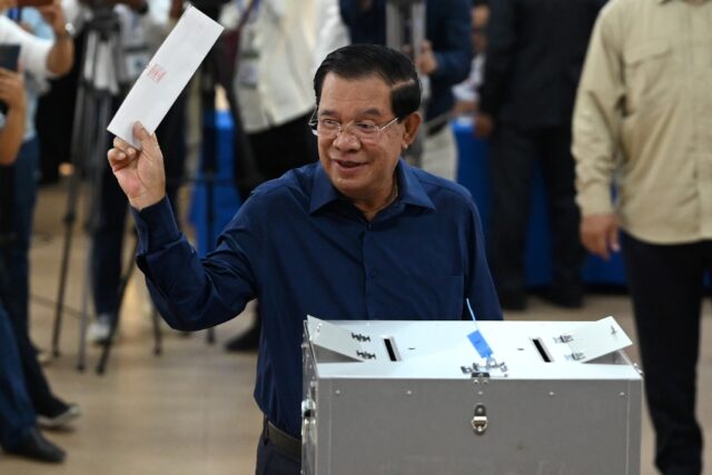 Cambodian Prime Minister Hun Sen on Saturday received official confirmation of his victory