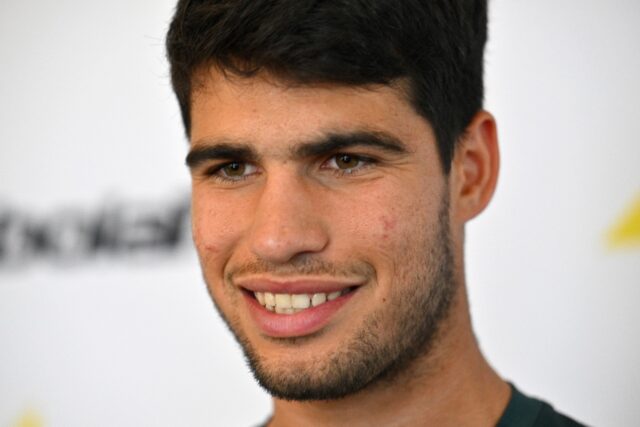 Carlos Alcaraz says he'll be taking it one match at a time in his title defense at the US