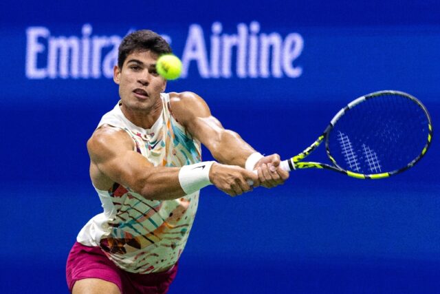 Carlos Alcaraz had a short night as his first round opponent retired with injury at the US