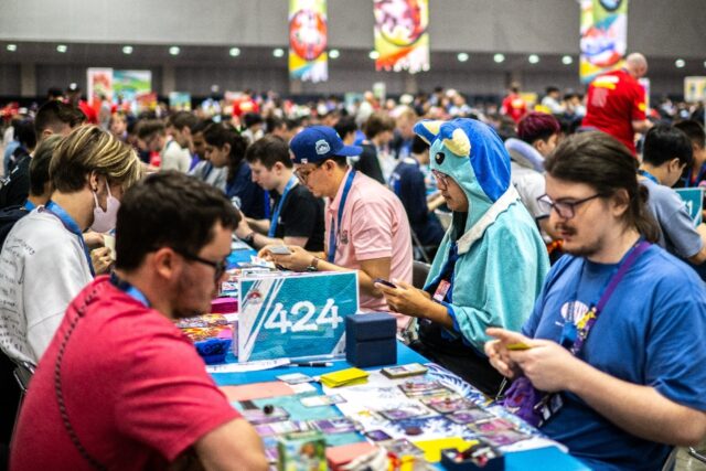 Competitors go head to head at the 2023 Pokemon World Championships in Yokohama