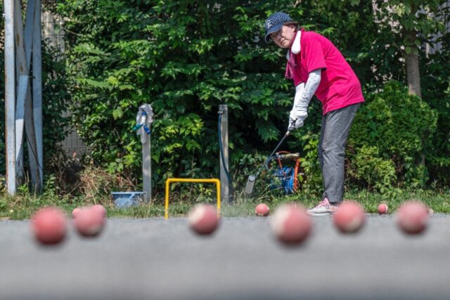 The croquet-inspired game of 'gateball' is a popular popular pastime for the elderly in Ja
