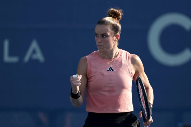 Greece's fourth-seeded Maria Sakkari advanced to the Washington Open final by defeating US