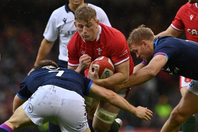 Jac Morgan (centre) will lead Wales against South Africa in a Rugby World Cup warm-up matc