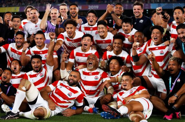 Japan reached the quarter-finals of the 2019 Rugby World Cup but then did not play again f