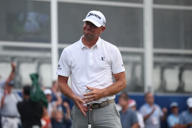 Lucas Glover won the Wyndham Championship on Sunday for his fifth PGA Tour title