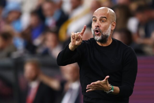 Manchester City manager Pep Guardiola