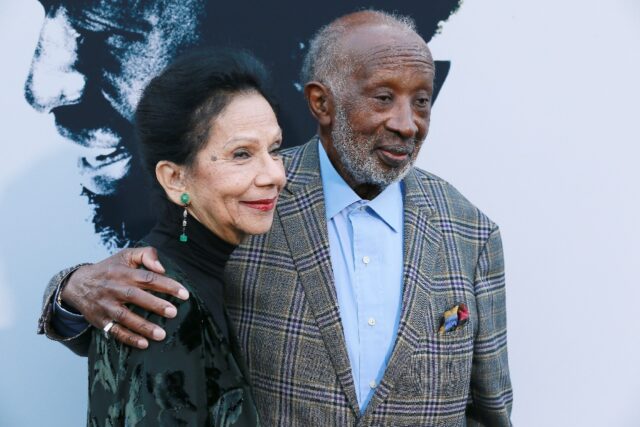 Music executive Clarence Avant and his wife Jacqueline Avant in 2019, attending the premie