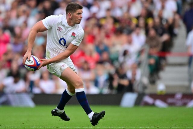 Red card - England captain Owen Farrell was sent off in a Rugby World Cup warm-up match ag