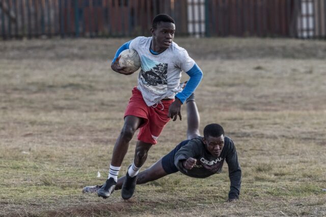 A few years ago a rugby ball was an unusual sight in Tembisa a predominantly black suburb