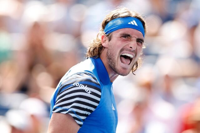 Stefanos Tsitsipas of Greece tumbled out of the US Open in the second round on Wednesday