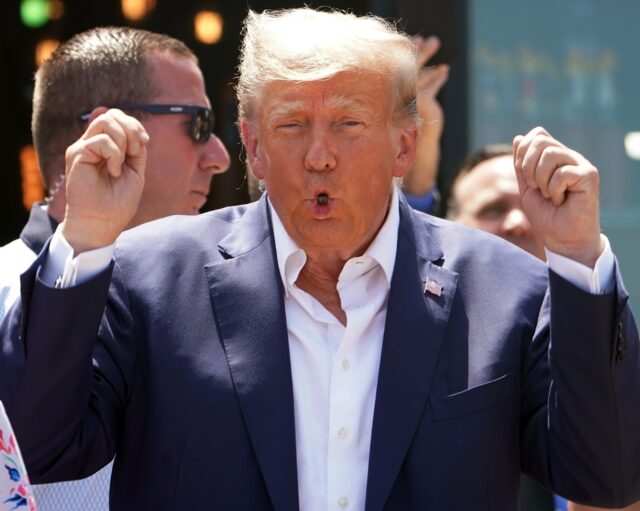 Watch the birdie: There are millions of pictures of Donald Trump, but if police in Georgi