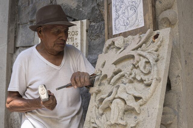 Mexico Stone Carvers The Associated Press