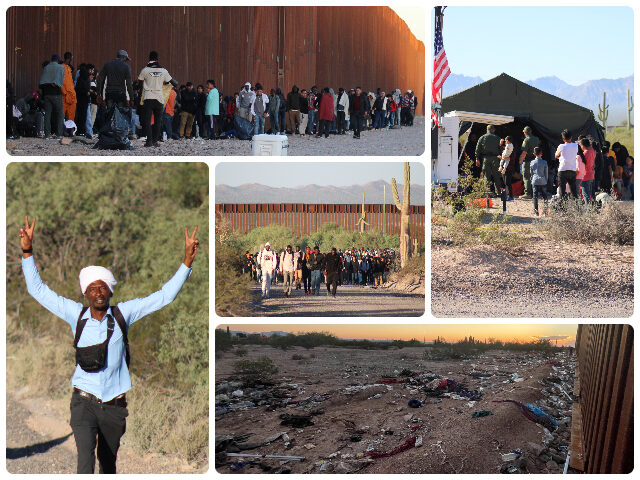 Migrants from Many Nations Arrive at Arizona Border Crossing. (Randy Clark/Breitbart Texas