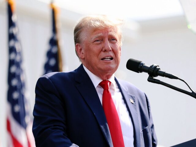 FILE - Former President Donald Trump speaks at a rally in Summerville, S.C., Monday, Sept.