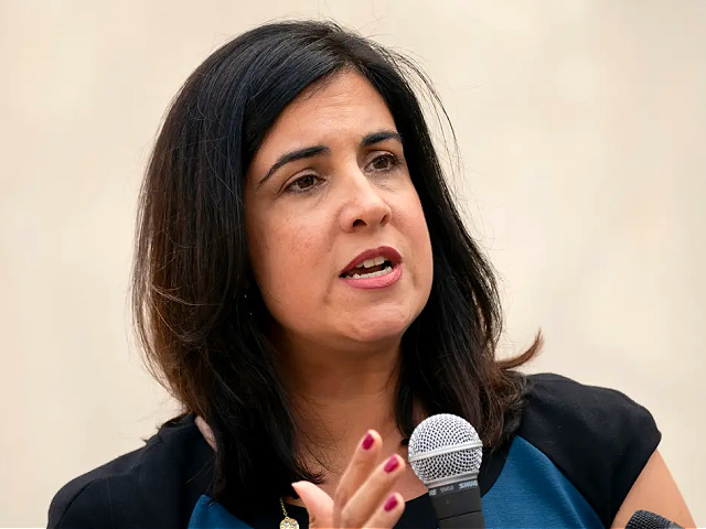 FILE - Rep. Nicole Malliotakis, R-N.Y., speaks during a news conference, on Aug. 15, 2022, in New York. Republican candidate Malliotakis is seeking reelection in New York's District 11. (AP Photo/John Minchillo, File)