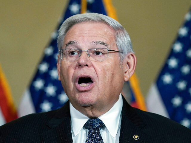 Sen. Bob Menendez, D-N.J., speaks during a news conference, Sept. 20, 2022, on Capitol Hill in Washington. Menendez and his wife have been indicted on charges of bribery. Federal prosecutors on Friday announced the charges against the 69-year-old Democrat nearly six years after an earlier criminal case against him ended …