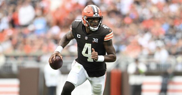 Browns QB Fined Thousands for Pretending to Shoot a Gun