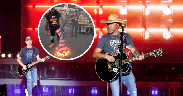 Communists Burn American Flag to Protest Jason Aldean's 'Try That in a Small Town': 'Pile of Fascist S**t'