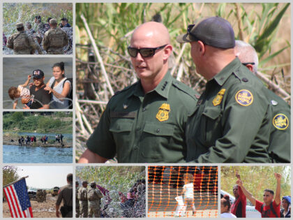 USBP Chief Jason Owens tours the Texas border crisis in Eagle Pass. (Randy Clark/Breitbart