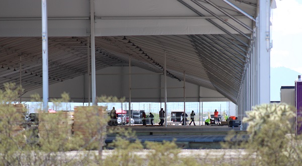 Construction work begins to add capacity to Tucson Border Patrol Processing Center. (Randy Clark/Breitbart Texas)