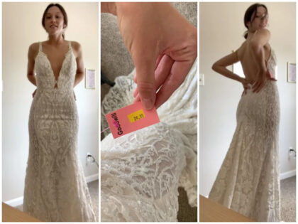 An Alabama woman purchased a designer wedding dress valued at $6,000 for only $25.00 at a