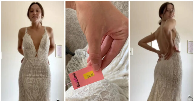 Goodwill Wedding Dress Worth Thousands Bought for $25