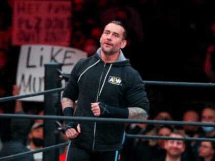 CLEVELAND, OH - JANUARY 26: CM Punk in the ring during AEW Dynamite - Beach Break on Janua