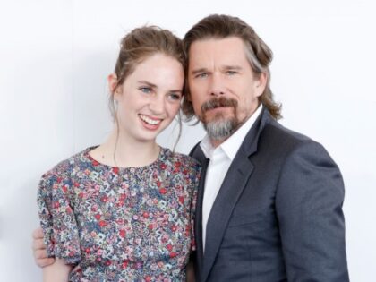 Ethan Hawke, Maya Thurman-Hawke photographed at the 2018 Film Independent Spirit Awards on