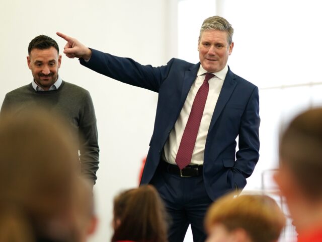 SUNDERLAND, ENGLAND - FEBRUARY 14: Labour leader Keir Starmer begins a three-day tour of England to promote his contract with the British people at The Beacon of Light a community and education facility on February 14, 2022 in Sunderland, England. Labour leader Keir Starmer begins a three-day tour of England …