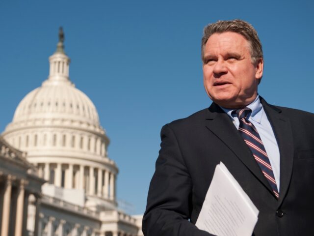 UNITED STATES - DECEMBER 19: Rep. Chris Smith, R-N.J., prepares for a news conference at t