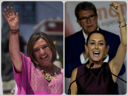 Senator Xóchitl Gálvez (L) and former Mexico City Governor Claudia Sheinbaum (R) will fa