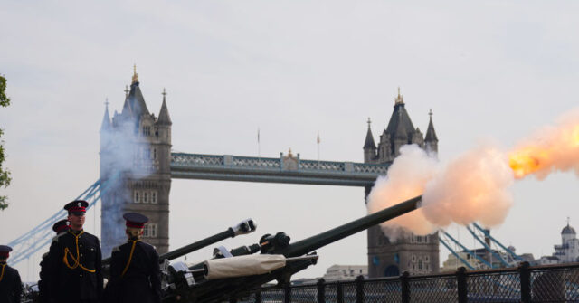 Pics: Guns Roar in Memory of Late Queen Elizabeth II on First Anniversary