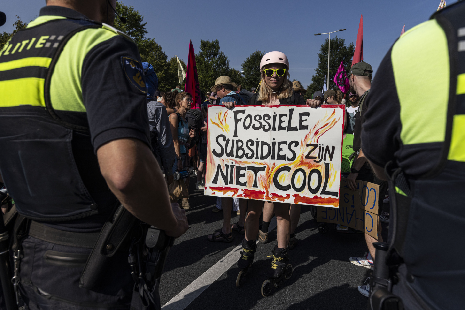 Dutch Police Clear Thousands of Climate Crazies from Highway with Water ...