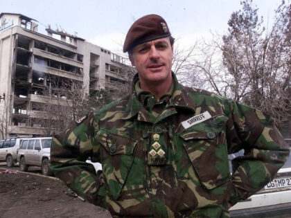 Brigadier Richard Shirreff, commanding officer of the 7th Armoured Brigade in Kosovo. Brig