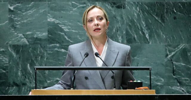 Italy’s Giorgia Meloni to U.N. -- Open Borders Hypocrites Making Migrant Traffickers 'Rich Beyond Measure'