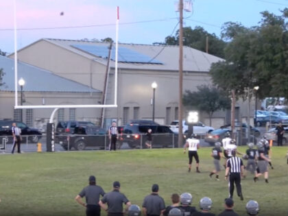 Live Oak Classical's Athletic Director, Brice Helton provided the original video which was shot by their videographer/camera. **Helton said the kick was from the opposing team, Gordon HS. He tweeted the following: @SportsCenter #SCTop10 one in a million PAT kick. Car just happened to be driving by with their window …