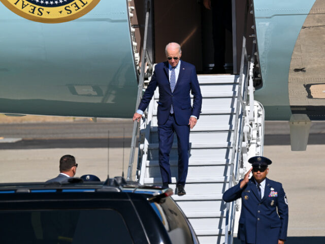 CALIFORNIA, USA - SEPTEMBER 26: U.S. President Joe Biden arrives at Moffett Federal Airfie