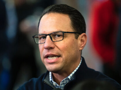 Pennsylvania Gov.-elect Josh Shapiro, speaks with members of the media at the Pennsylvania Farm Show in Harrisburg, Pa., Wednesday, Jan. 11, 2023. Republicans, who control Pennsylvania's Senate, on Wednesday kicked off the new legislative session by pushing through a trio of proposed constitutional amendments that sparked a partisan fight and …