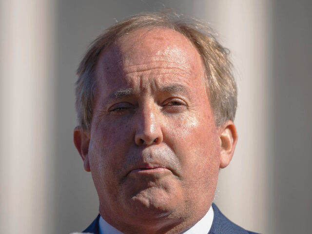 WASHINGTON, DC - NOVEMBER 01: Texas Attorney General Ken Paxton speaks outside the U.S. Su