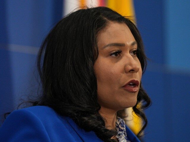 London Breed, mayor of San Francisco, during a news conference in San Francisco, California, US, on Thursday, April 13, 2023. Police announced an arrest in last week's San Francisco slaying of Bob Lee, chief product officer of crypto startup MobileCoin Inc., and the alleged killer is a fellow technology entrepreneur …